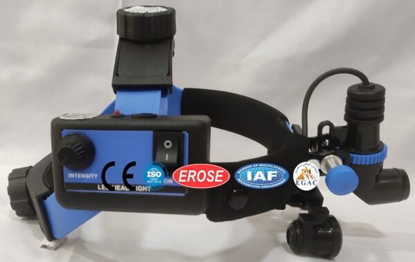 Binocular Loupe 6X on Headband with LED Light
