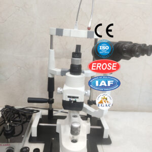 Slit Lamp Zeiss Type Two Step Magnification with Metal Plate