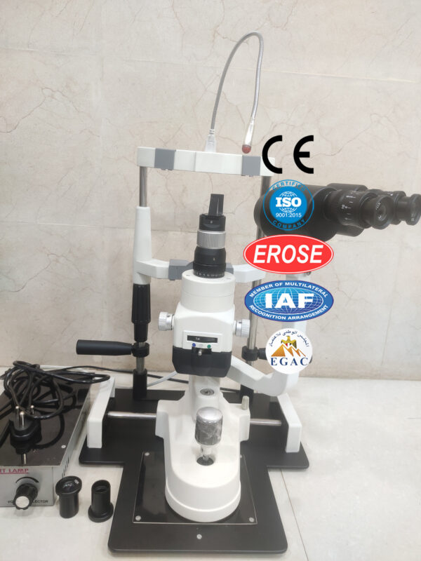 Slit Lamp Zeiss Type Two Step Magnification with Metal Plate