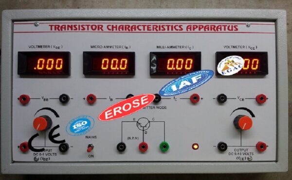 Transistor Characteristics Apparatus With Digital Meter