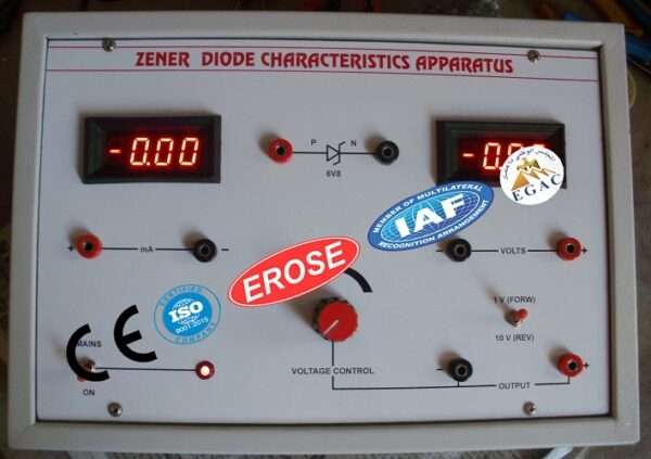 Zener Diode Characteristics Apparatus With Digital Meter