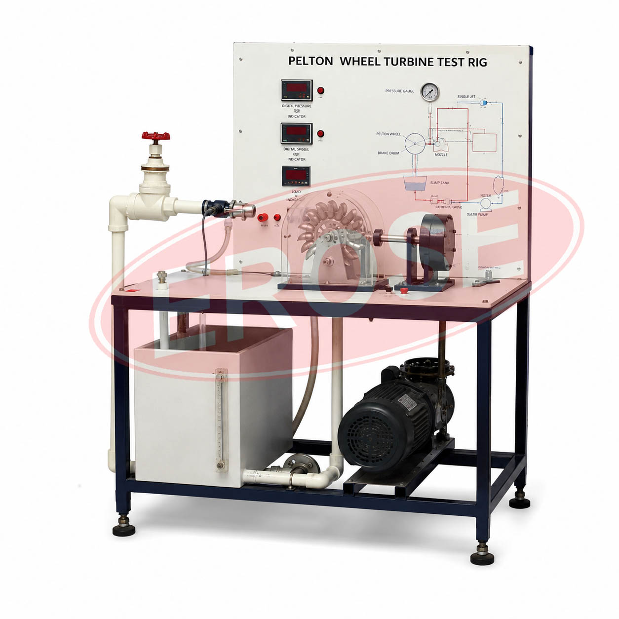 Pelton Wheel Turbine Test Rig