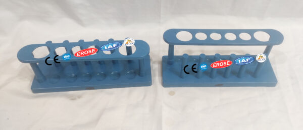 Test Tube Stand Six Holes Plastic - Image 2