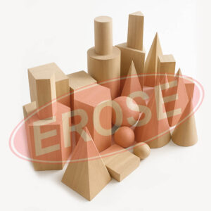 Wooden Geometrical Shape Model and Figures