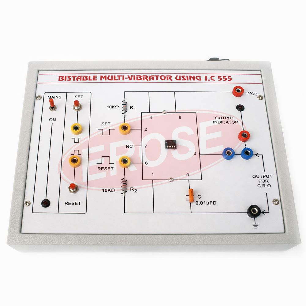 Bistable Multivibrator Using A 555 IC