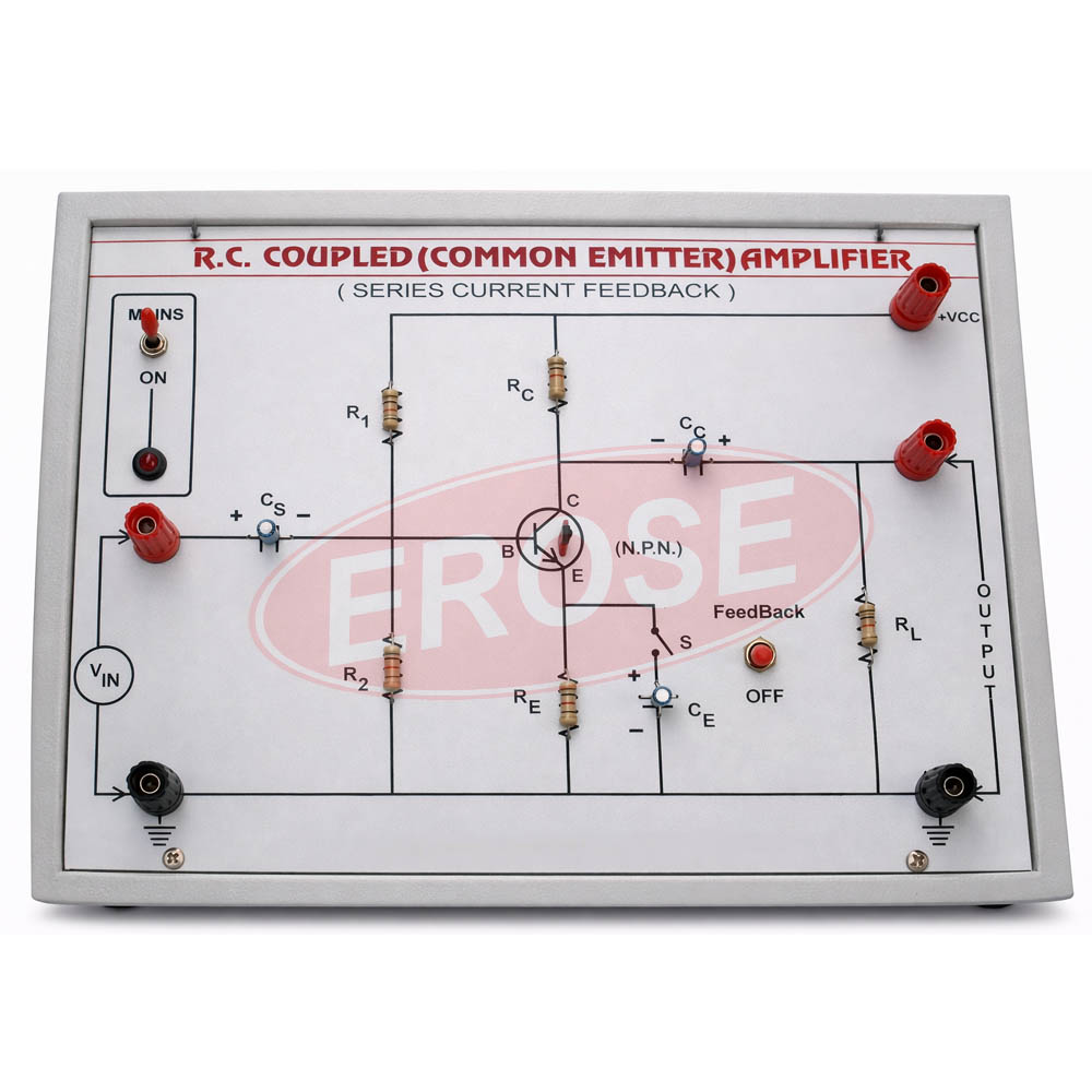 RC Coupled Common Emitter Coupled Amplifier