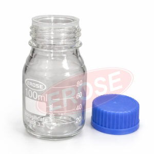 Reagent Bottle Wide Mouth With Screw Cap, Borosilicate Glass