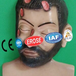 Multiple Homicidal Split Lacerations with Marginal Abrasion, Forensic Model