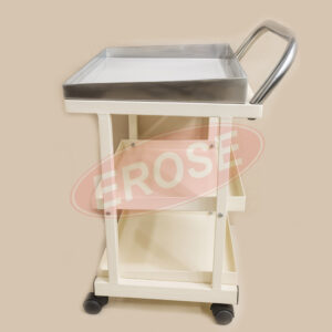 ECG Machine Trolley Three Shelve Mild Steel