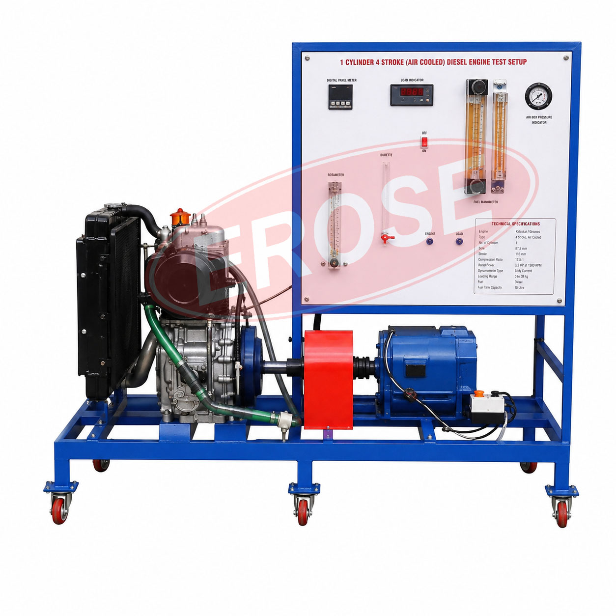 1 Cylinder 4 Stroke (Air cooled) ,Diesel Engine Test setups