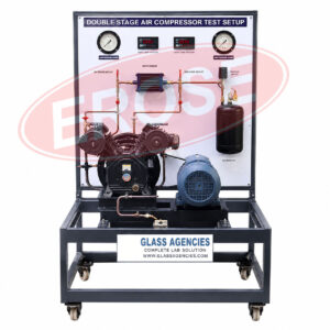 Double Stage Air Compressor Test Setup