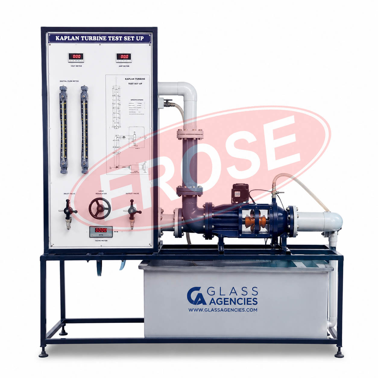 Kaplan Turbine Test Setup