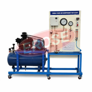 Single Stage Air Compressor Test Setup