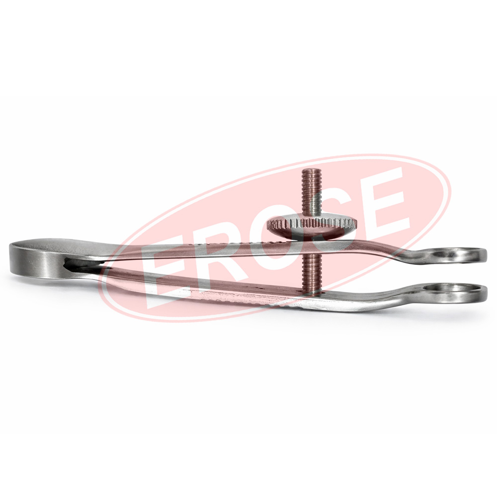 Chalazion Forceps Clamp with Screw Lock
