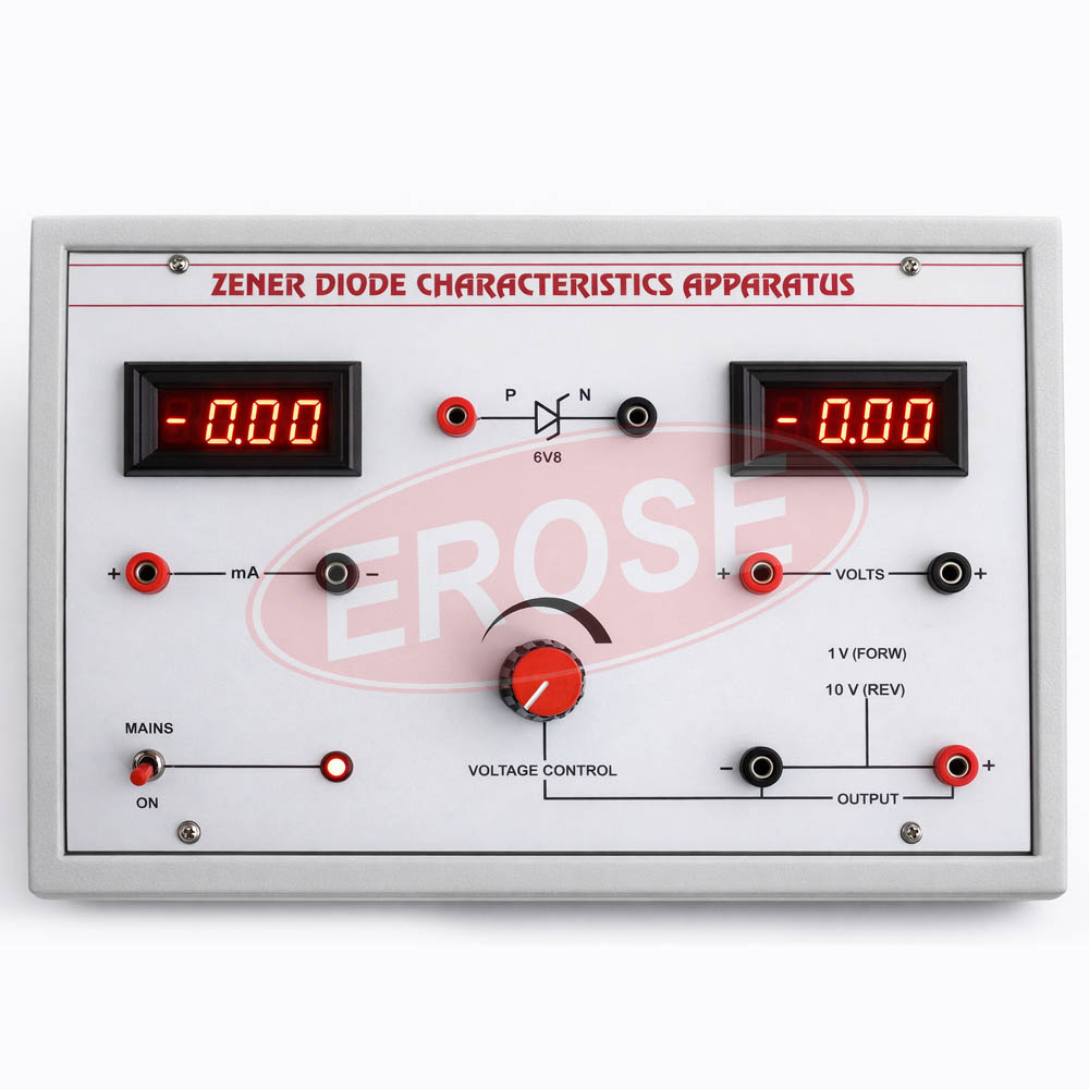 Zener Diode Characteristics Apparatus With Digital Meter