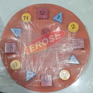 Teaching Clock With Geometry Numbers