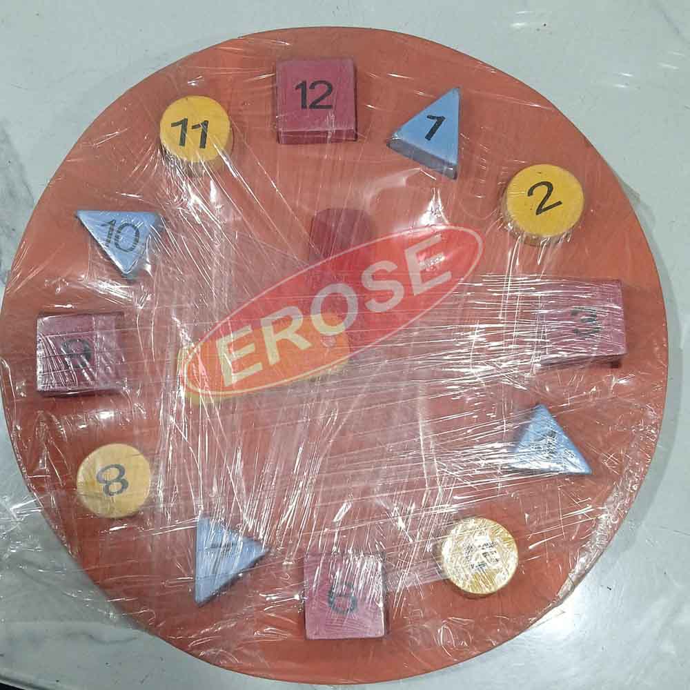 Teaching Clock With Geometry Numbers